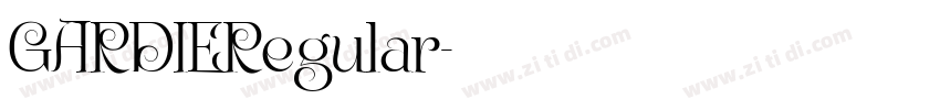 GARDIERegular字体转换