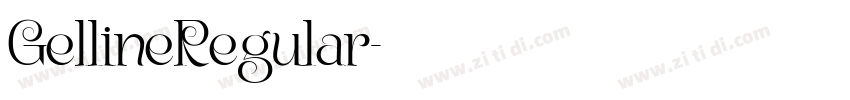 GellineRegular字体转换