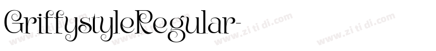 GriffystyleRegular字体转换