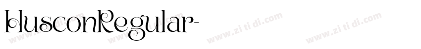 HusconRegular字体转换