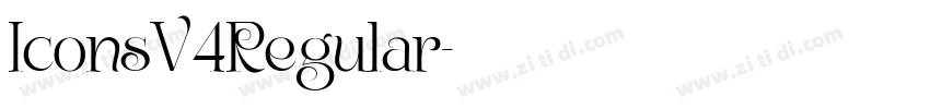 IconsV4Regular字体转换
