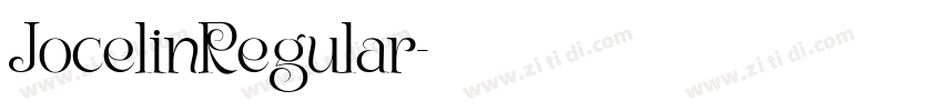 JocelinRegular字体转换