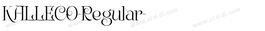 KALLECO-Regular字体转换