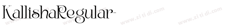 KallishaRegular字体转换