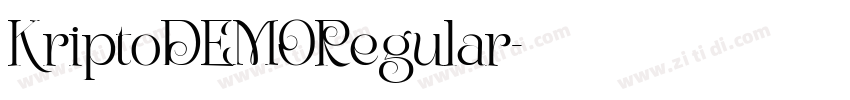 KriptoDEMORegular字体转换