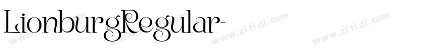 LionburgRegular字体转换