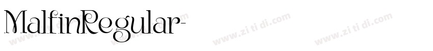 MalfinRegular字体转换