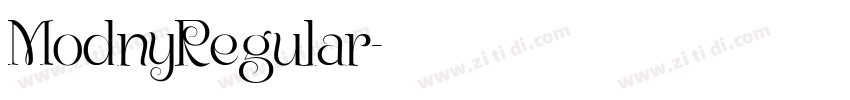 ModnyRegular字体转换 ModnyRegular字体转换