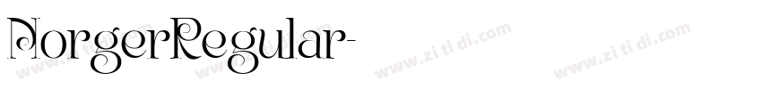 NorgerRegular字体转换