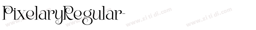 PixelaryRegular字体转换 PixelaryRegular字体转换