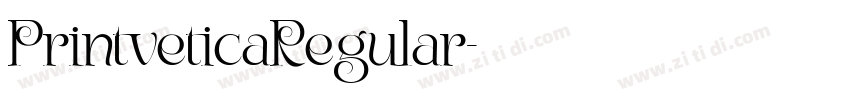 PrintveticaRegular字体转换