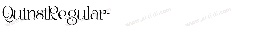 QuinsiRegular字体转换
