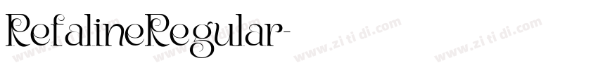 RefalineRegular字体转换 RefalineRegular字体转换