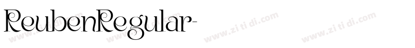ReubenRegular字体转换
