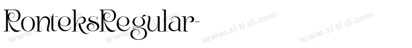 RonteksRegular字体转换 RonteksRegular字体转换