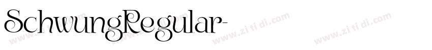 SchwungRegular字体转换