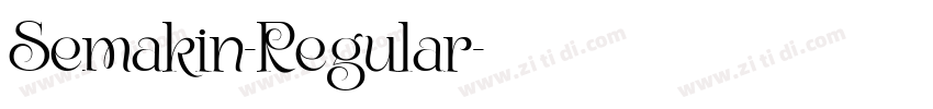 Semakin-Regular字体转换