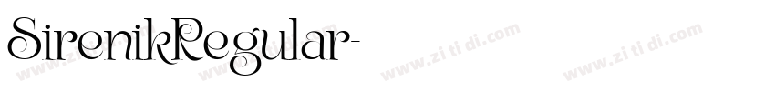 SirenikRegular字体转换