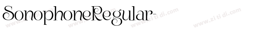 SonophoneRegular字体转换
