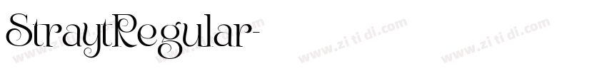 StraytRegular字体转换 StraytRegular字体转换