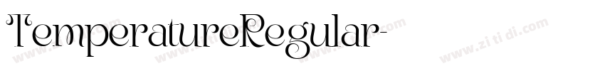 TemperatureRegular字体转换