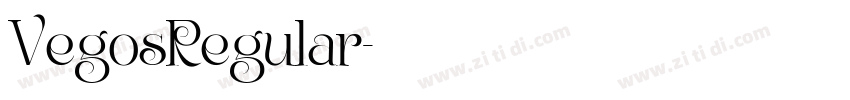 VegosRegular字体转换 VegosRegular字体转换