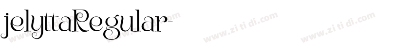 jelyttaRegular字体转换
