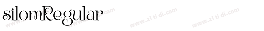 silomRegular字体转换