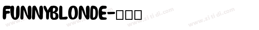 FUNNYBLONDE字体转换