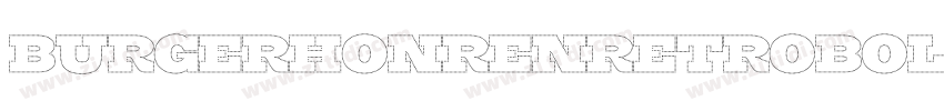 BurgerHonrenRetroBol字体转换