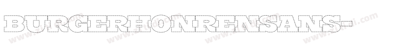 BurgerHonrenSans字体转换