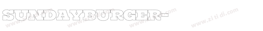 SundayBurger字体转换