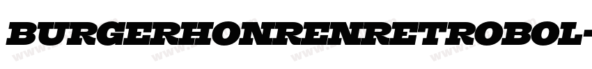BurgerHonrenRetroBol字体转换
