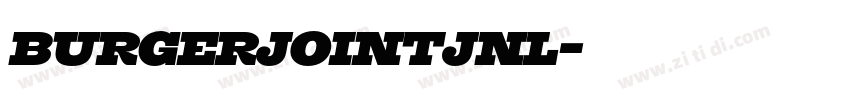 BurgerJointJNL字体转换