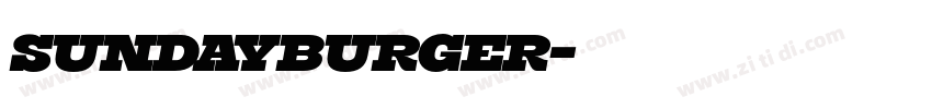 SundayBurger字体转换