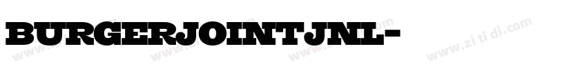 BurgerJointJNL字体转换