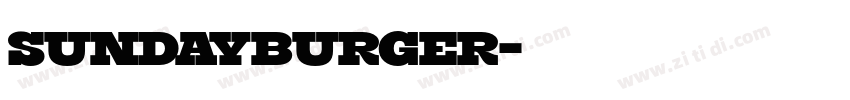 SundayBurger字体转换