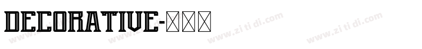 Decorative字体转换