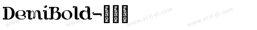 DemiBold字体转换