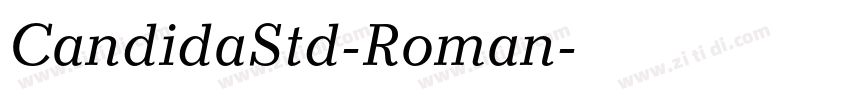 CandidaStd-Roman字体转换