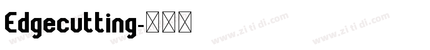 Edgecutting字体转换