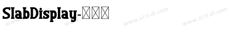 SlabDisplay字体转换