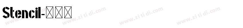 Stencil字体转换