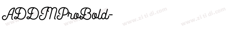 ADDINProBold字体转换