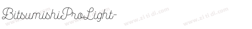 BitsumishiProLight字体转换