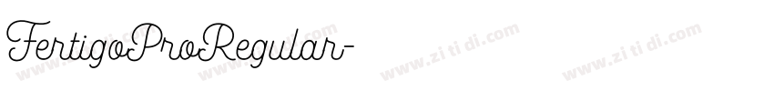 FertigoProRegular字体转换 FertigoProRegular字体转换