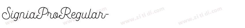 SigniaProRegular字体转换 SigniaProRegular字体转换