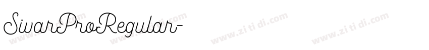 SivarProRegular字体转换