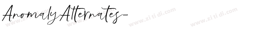 AnomalyAlternates字体转换