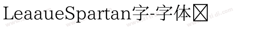 LeaaueSpartan字字体转换